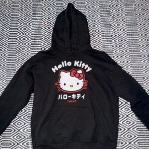Hello Kitty Black and Red Kids Hoodie